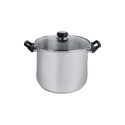 OLLA ACERO INOXIDABLE 12LTS CUORI GIULIA 28CM PLATEADO