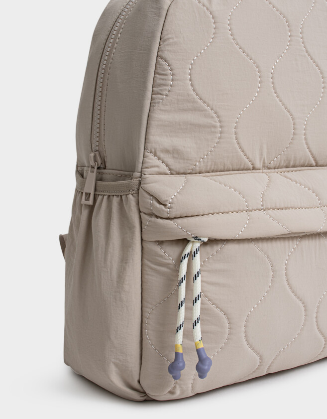 Mochilas Urbanas Puffy Mochila Deportiva Acolchada - Marron Beige