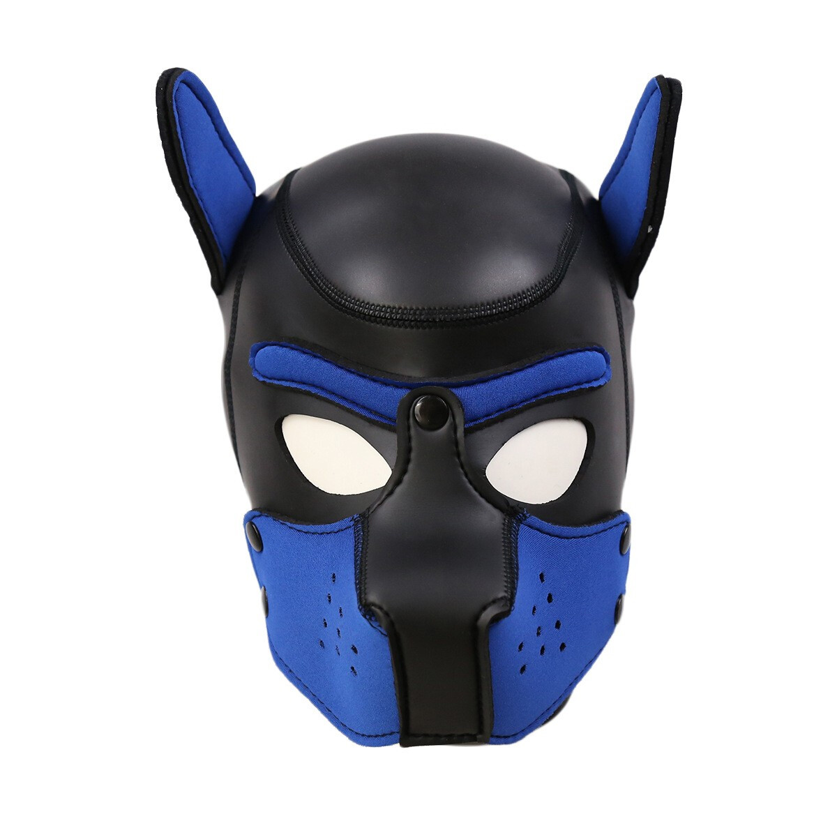 Mascara De Perro Con Hocico Desmontable - Azul 