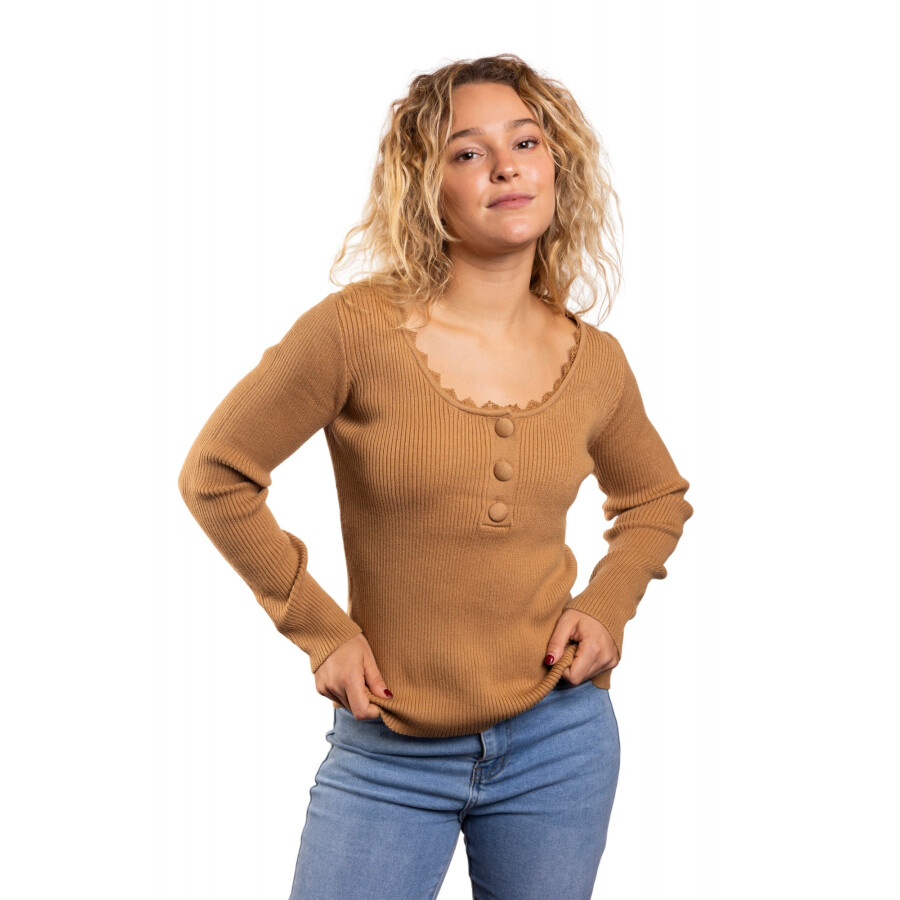 CHERRY SWEATER BROWN