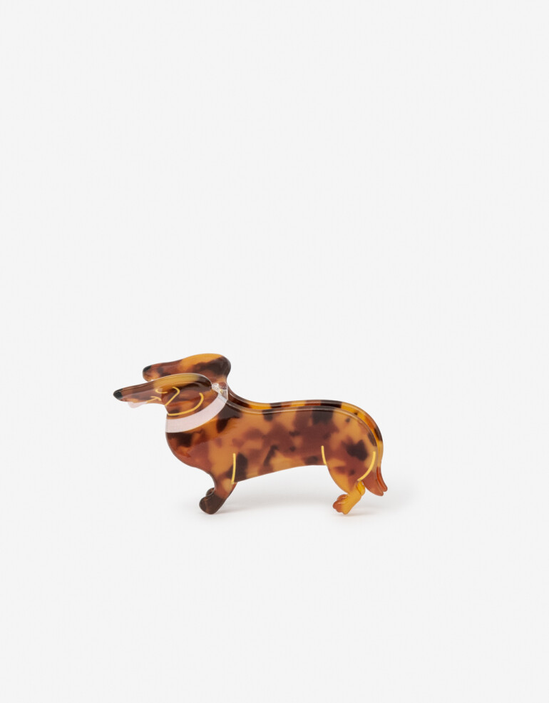 Broche Animales Broche De Perro Salchicha - Combinacion Tricolor