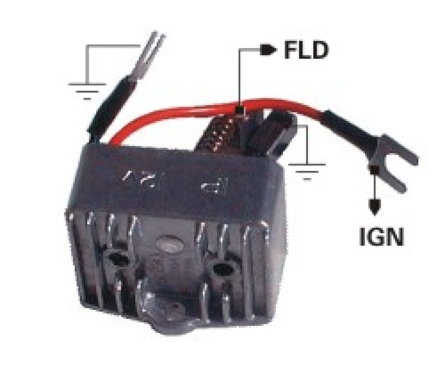 REGULADOR VOLTAJE - RENAULT R12 ARGELITE CABLE NOSSO 