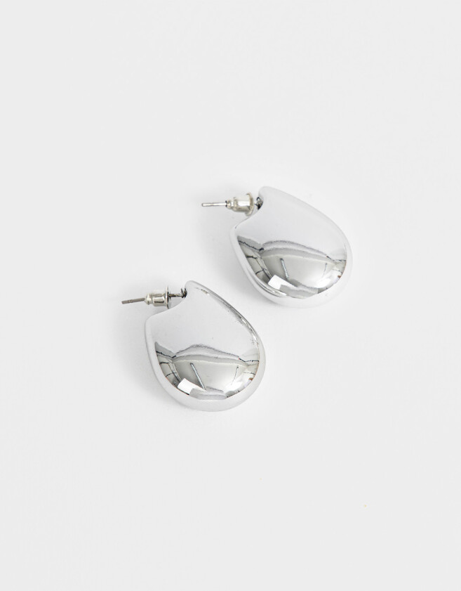 Aros Argollas De metal Aro Argolla De Metal - Plateado
