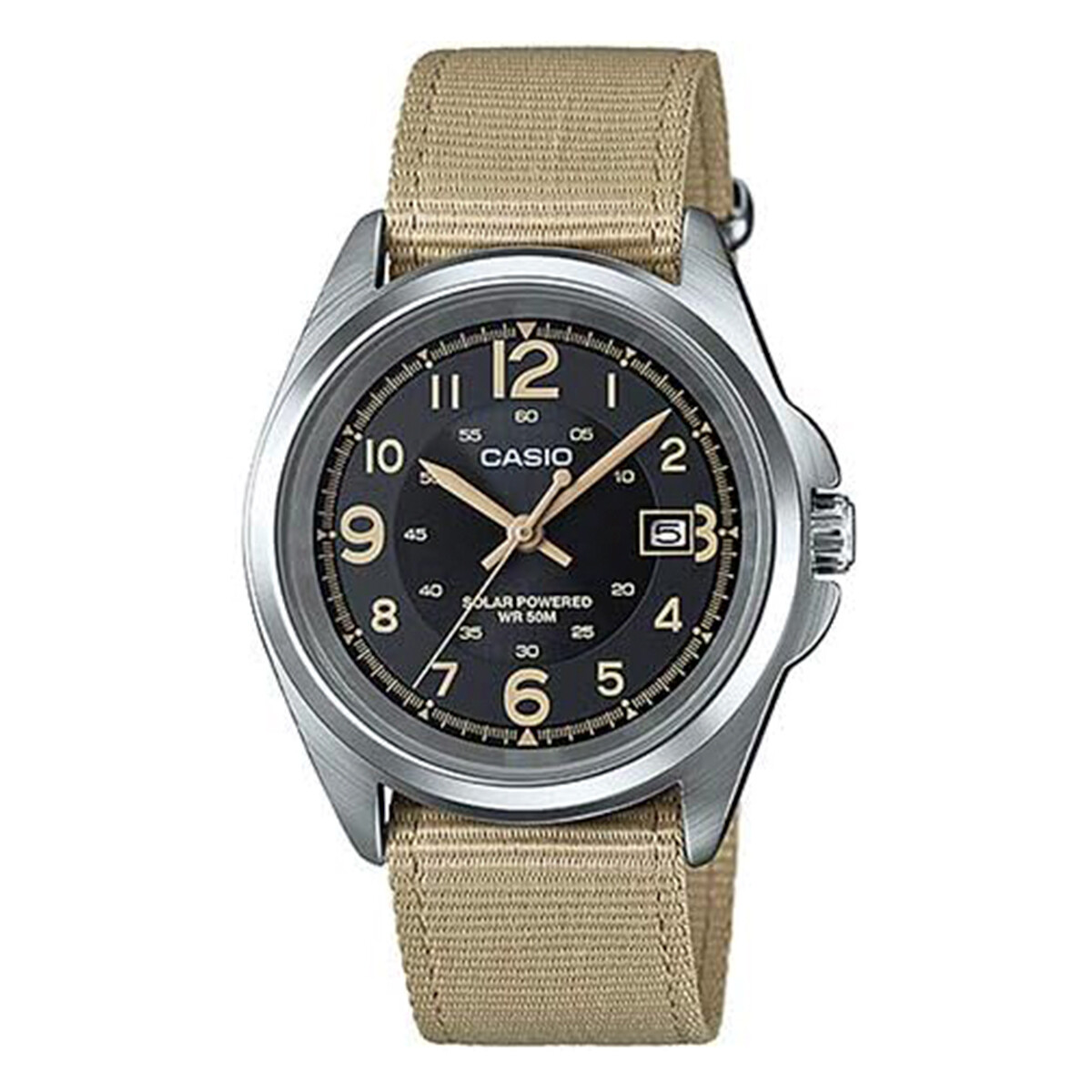 Reloj Casio en Tela Beige Solar 