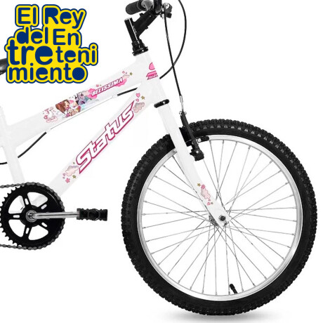 Bicicleta Montaña Rod 20 Niña Status Belíssima Mtb Blanco