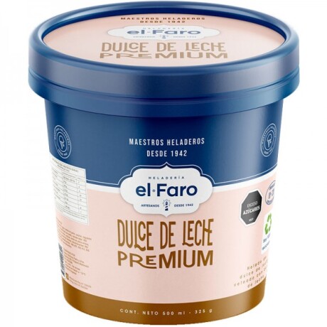 HELADO DULCE DE LECHE PREMIUM EL FARO 500 ML HELADO DULCE DE LECHE PREMIUM EL FARO 500 ML