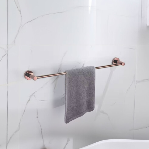Toallero Barral 40Cm Terminacion Oro Rose BRONCE-ROSE GOLD