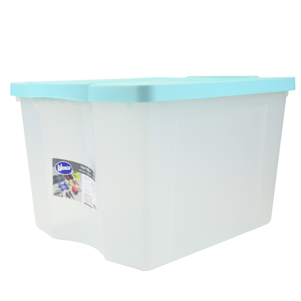 Caja organizadora 75 lts Fullbox - TRANSPARENTE 