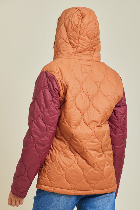 CAMPERA NYLON GLORA RUSTY Naranja