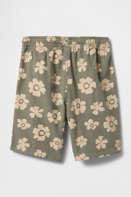 Short Relaxed Niño Green Floral