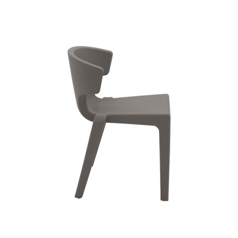 Silla apilable símil cemento "MARYLIN" -TRAMONTINA TD0562