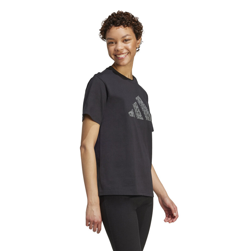 Remera de Mujer Adidas Graphic Animal Negro - Gris