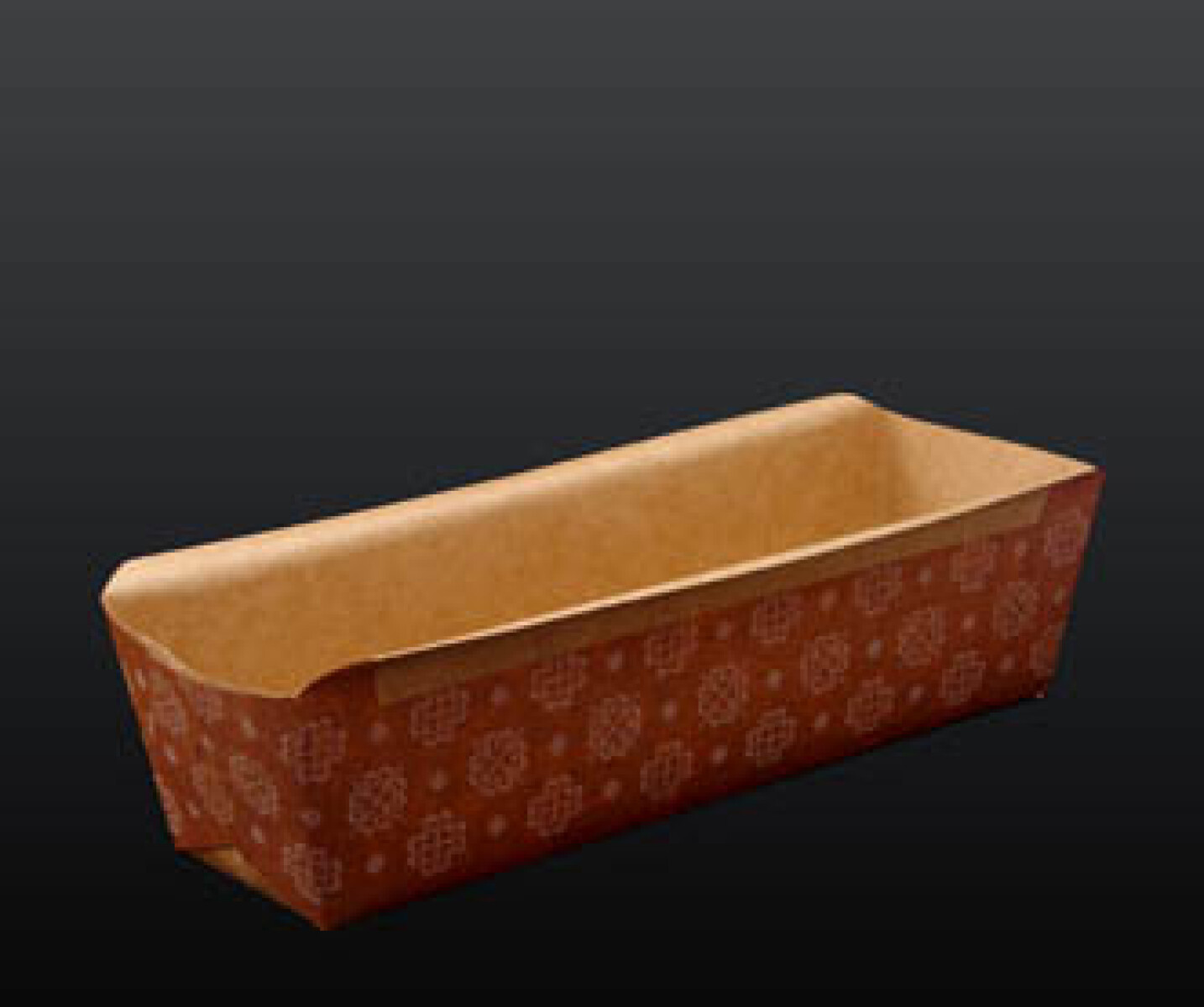 MOLDE PAPEL PARA BUDIN FLEJE 18X5X5 CM. 400 GRS. 