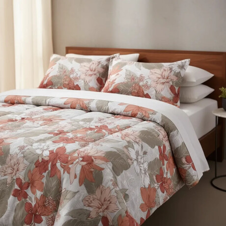 Acolchado Cannon King c/2 Fundas Polialgodón y Guata Térmica Amaranta