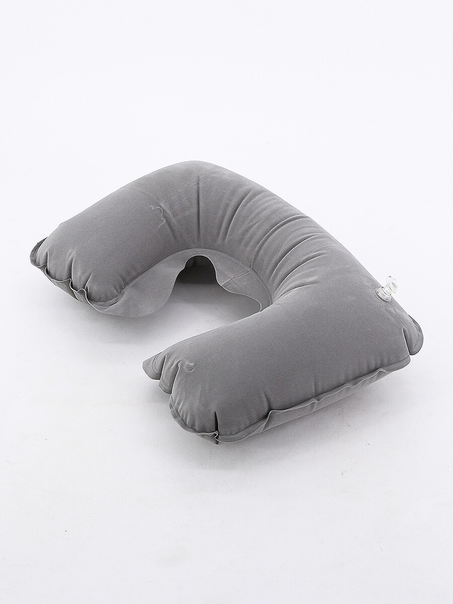 ALMOHADA DE VIAJE INFLABLE - GRIS 