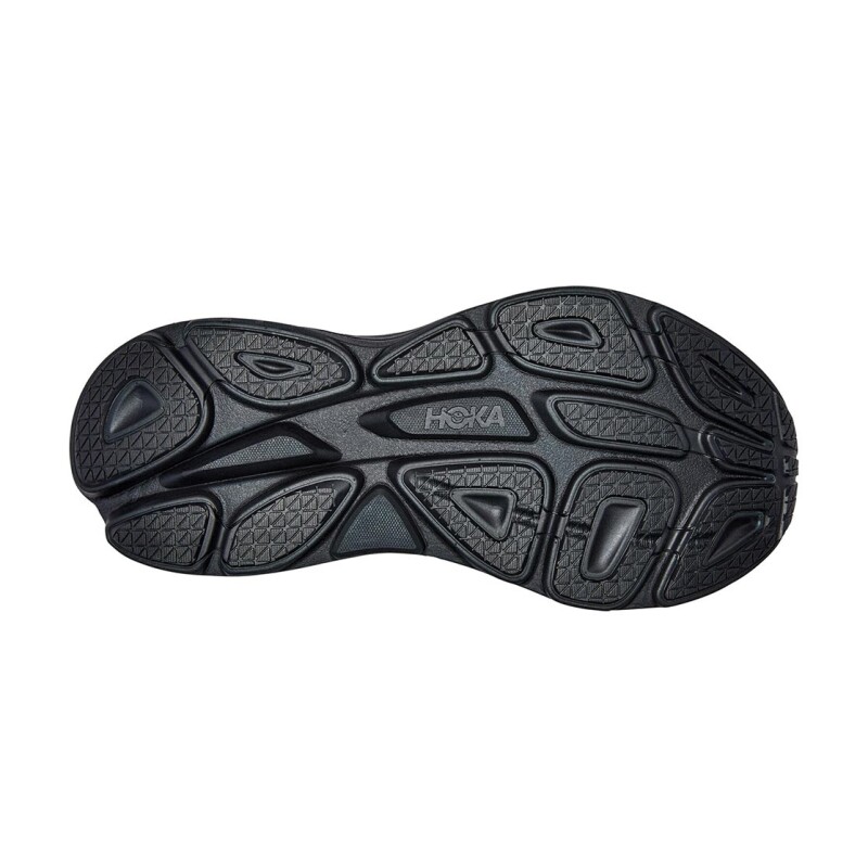 Championes Running Hombre Hoka BONDI 8 Wide Negro-Negro