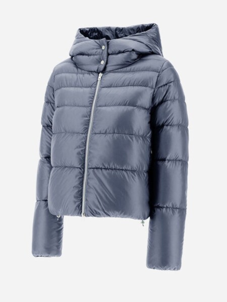Herno - Chaqueta Bómber de Nylon Ultraligth Celeste