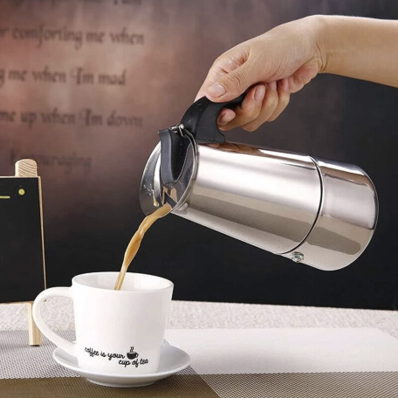 Cafetera Italiana en Acero Inoxidable de 330 ml Selecta Cafetera Italiana en Acero Inoxidable de 330 ml Selecta