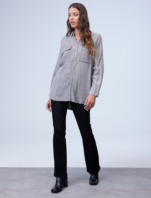 Camisa Tencel GRIS