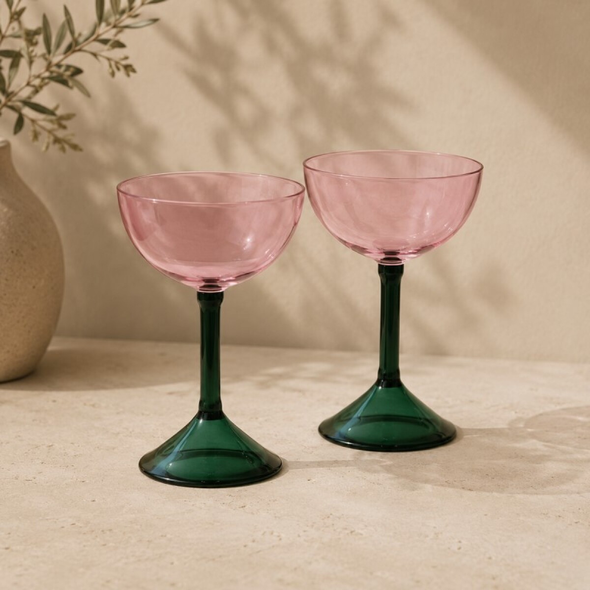 Set De 2 Copas Cocktail Coupe 