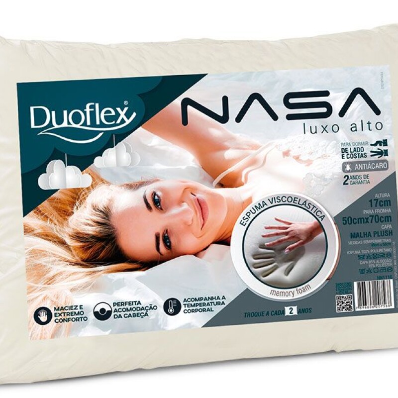 Almohada NASA Lujo Alto DUOFLEX Casa Demaria