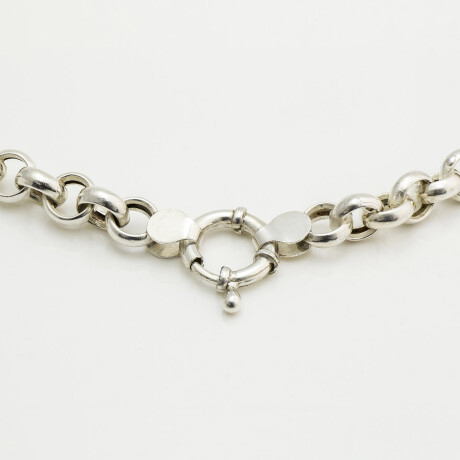 Cadena rolo de plata 925, con cierre marinero, 53 cm. Cadena rolo de plata 925, con cierre marinero, 53 cm.