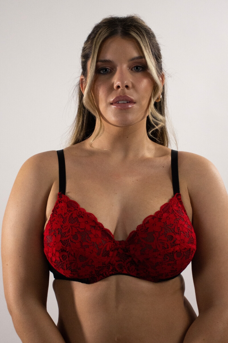 Soutien Aline - Negro y Rojo 