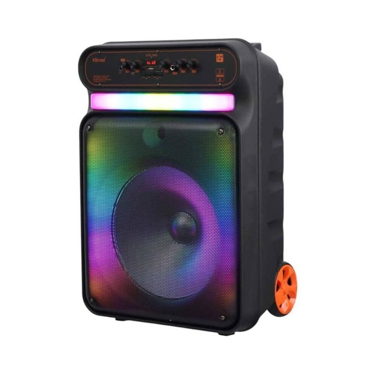 PARLANTE PORTATIL BLUETOOTH KTS-1848 12" CON RUEDAS Y MICROFONO 