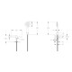 Griferia Ducha Exterior Con Flexible Y Telefono - Brushed Nickel GRIS