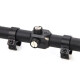 Mira telescópica rifle chumbera 4x28 con 2 anillas riel 11 mm GRIS