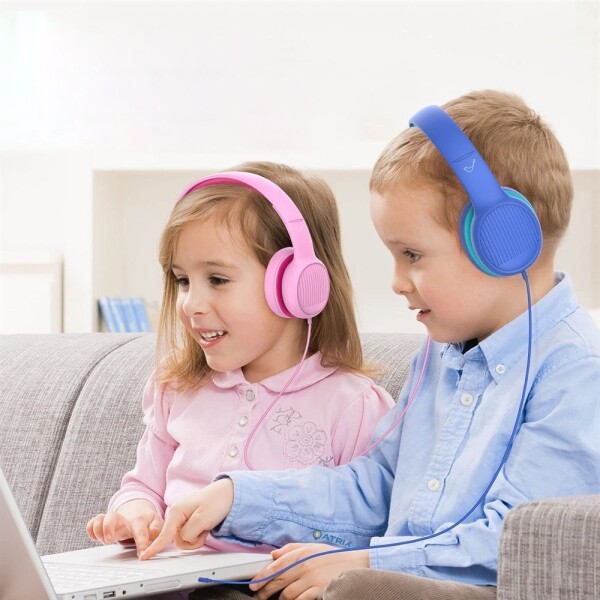 Auriculares Infantil Cableado Gorsun Regulables Calidad Variante Color Rosa