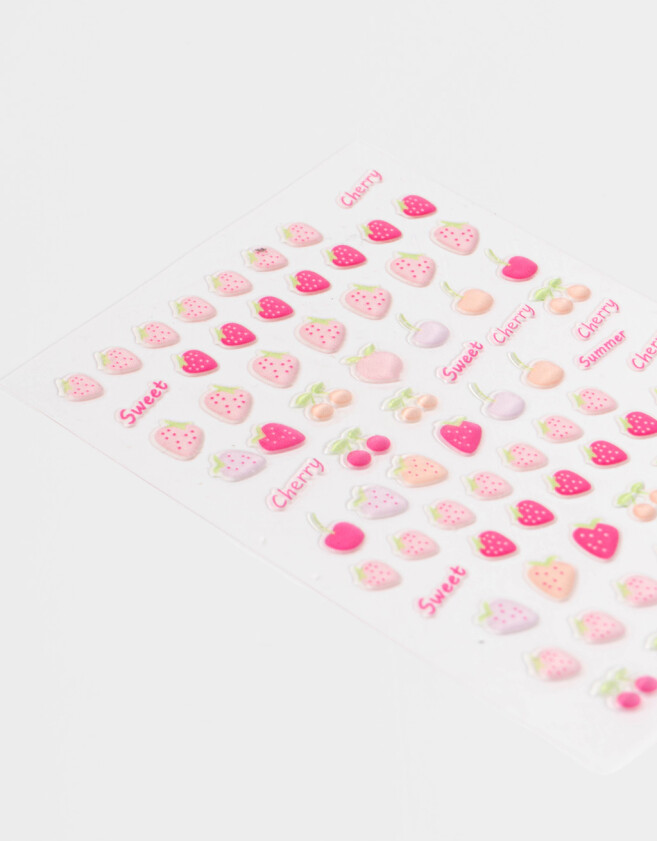 Nail Art Stickers Para Uñas Mini Autoadhesivos Para Uñas Con Diseño De Frutas Para Nail Art - Combinacion Multicolor