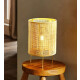 Lámpara Portátil De Escritorio Rattan Praga Beige