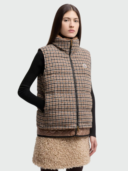 MONCLER - Chaleco Acolchado de Lana Touvet F92