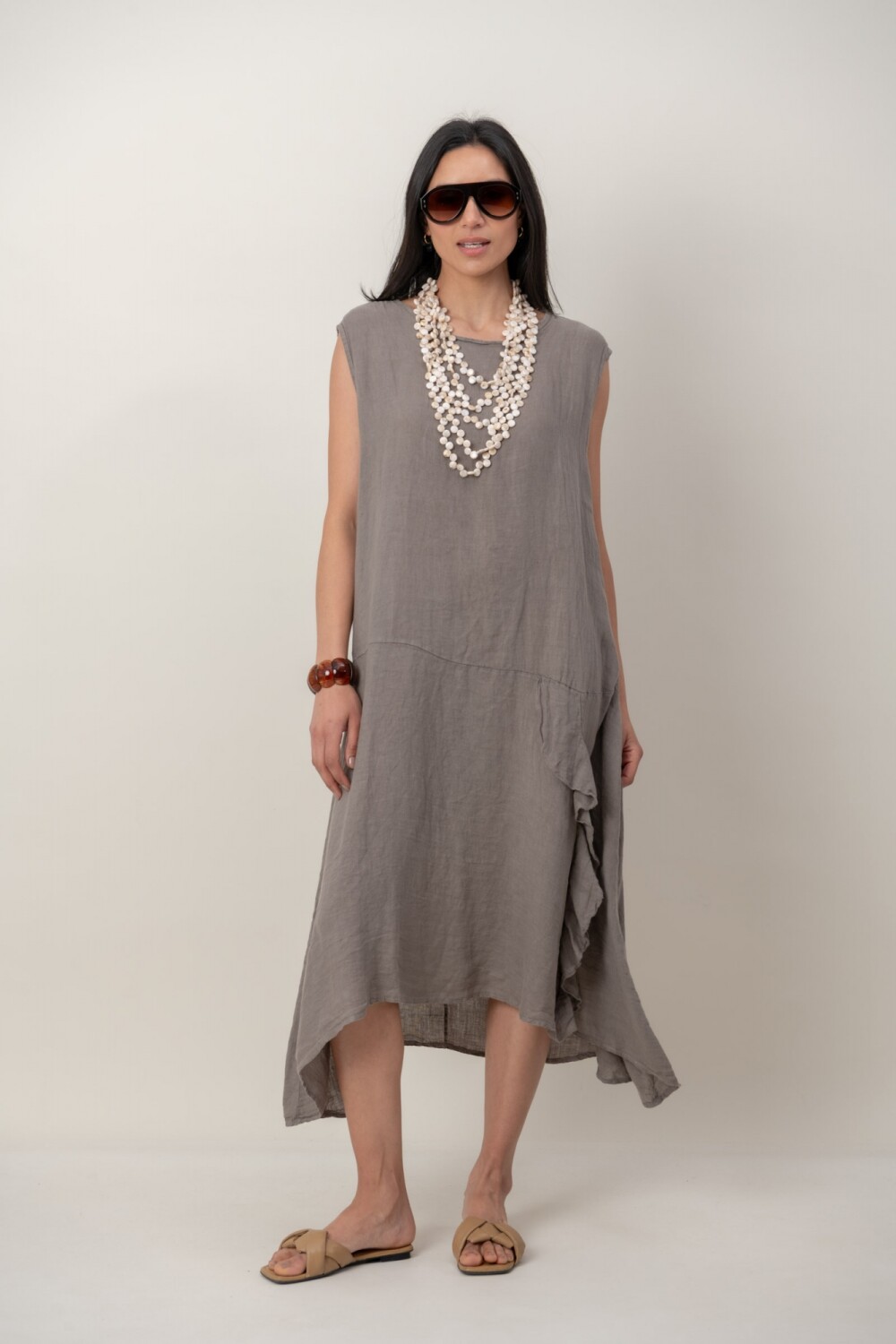 VESTIDO ADAMINA Visón