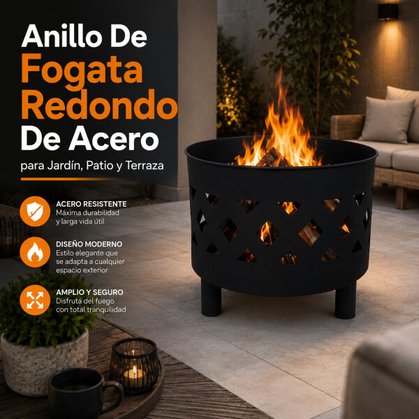 Brasero Fogón Quemador En Forma De Anillo Fire King Dw634 ANILLO DE FOGATA REDONDO FIRE KING DW634
