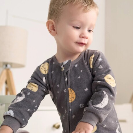 Enterito pijama polar con pie talles Todlder Planetas