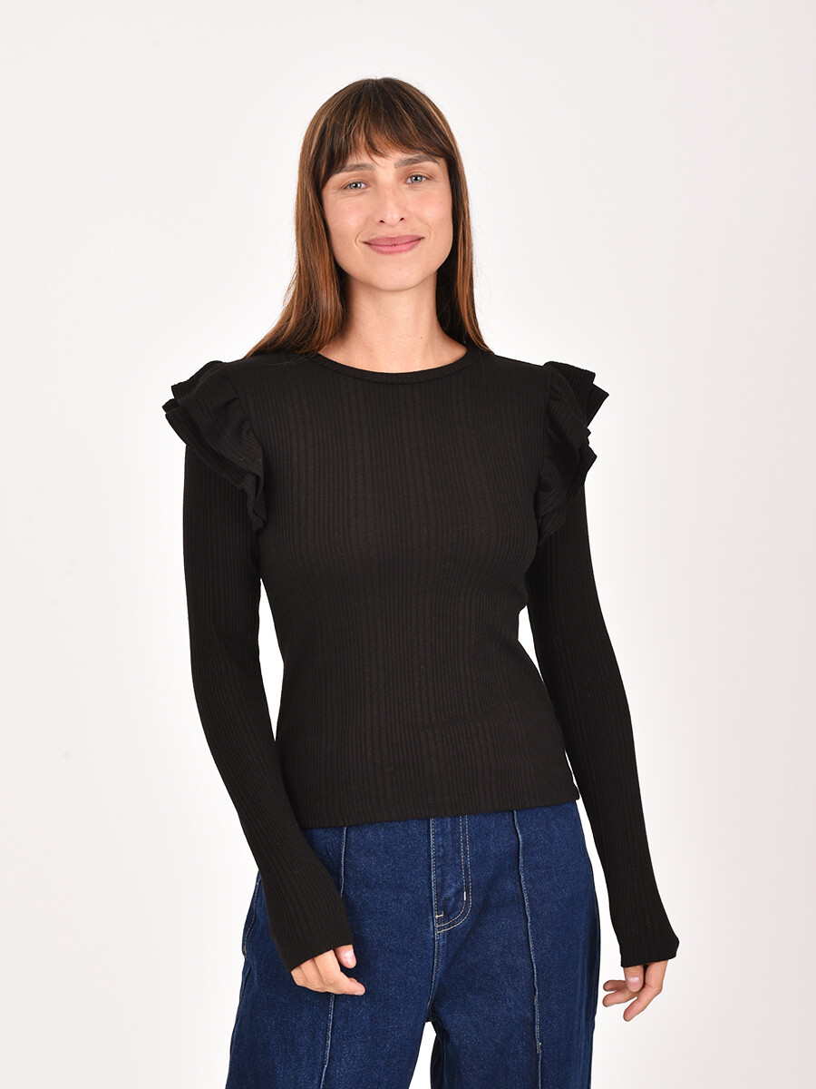 REMERA INES - NEGRO 