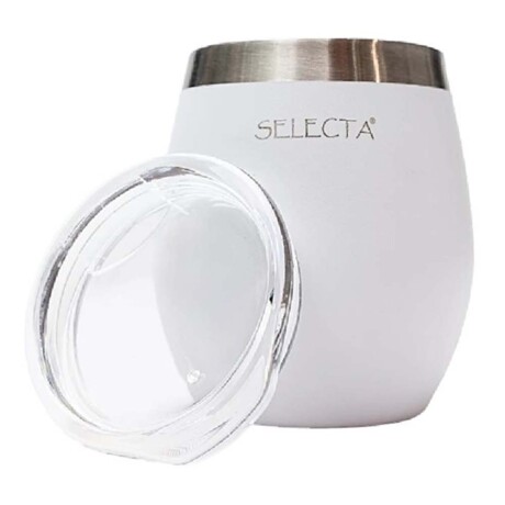 Mate Térmico Aqua en Acero Inox Doble Pared 240Ml con Tapa Blanco