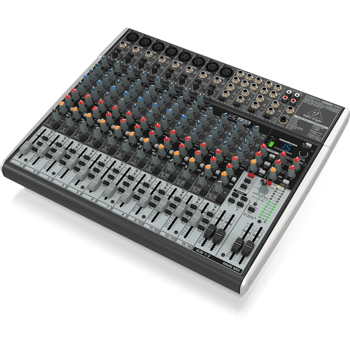 CONSOLA BEHRINGER X2222USB 22IN 2 2 BUS FX 