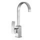Griferia De Mesada Cocina Monocomando Cromo Aqualia Genova
