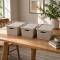 Set x3 caja organizadora simil ratán 5L CAPPUCCINO
