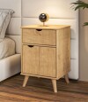 Mesa de luz 1 Cajion 1 Puerta Linea Dubli­n Marron