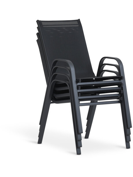 Silla apilable LEKNES negro Silla apilable LEKNES negro