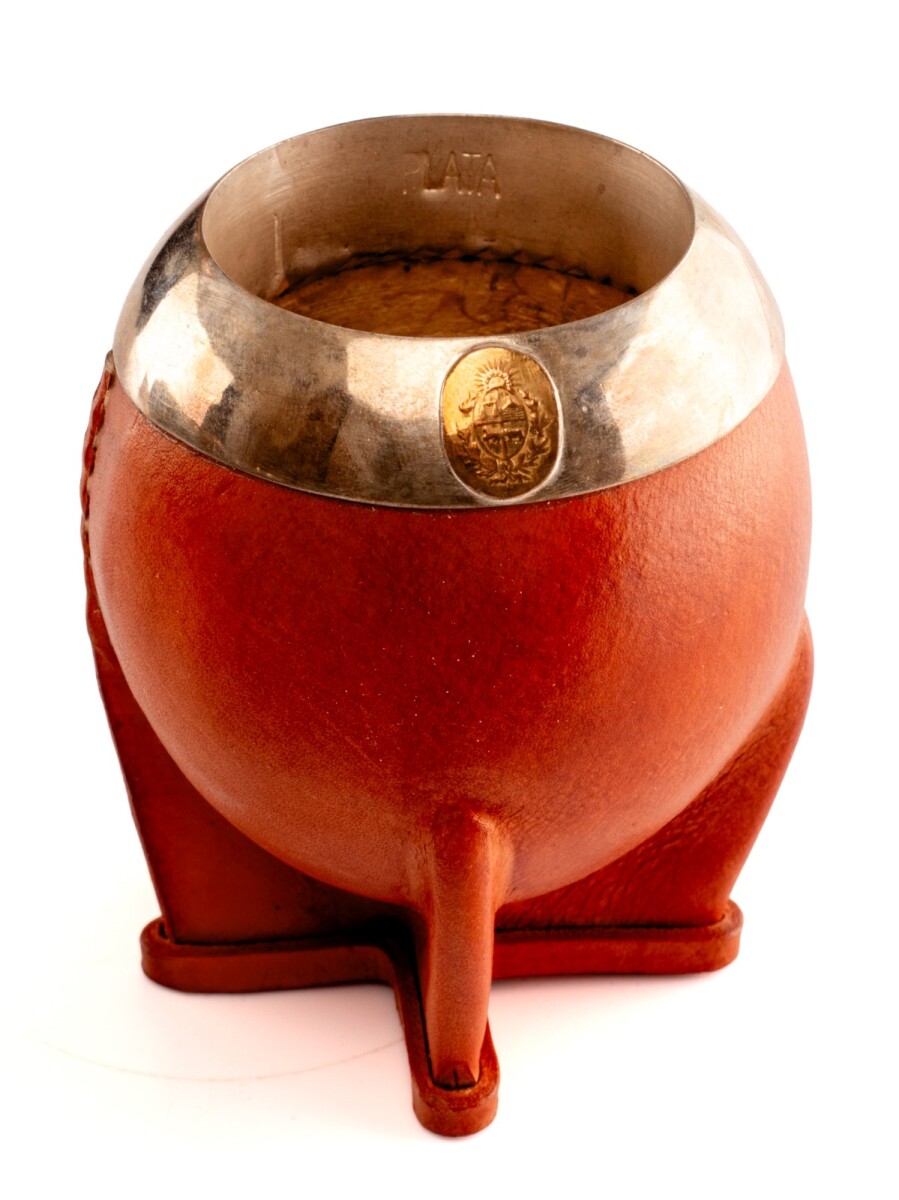 Mate porongo Plata y Oro - M22 