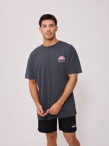 T-SHIRT RUSTY LASON GRIS