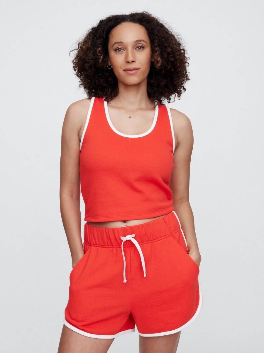 Short Pique Mujer - Poster Red 