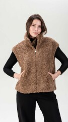 Chaleco Reversible Marena Camel
