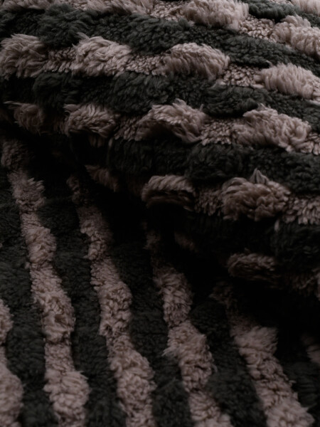 FLANNEL TRAMA RAYAS 2 PLAZAS VISON