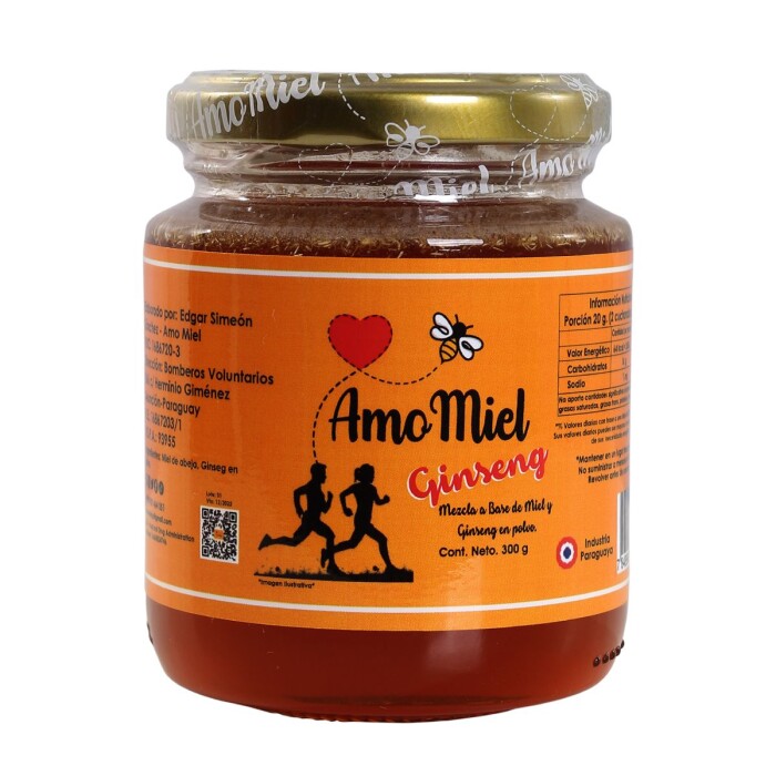 AMO MIEL - MIEL C/ GINSENG FR. X 300 GR única